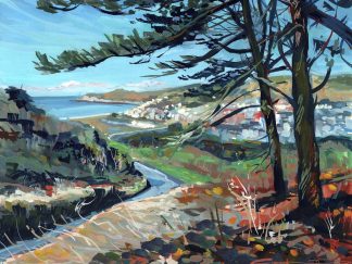 Challacombe Hill Woolacombe Art Print