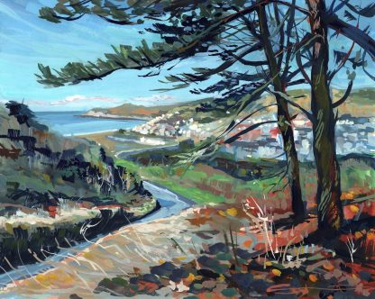 Challacombe Hill Woolacombe Art Print